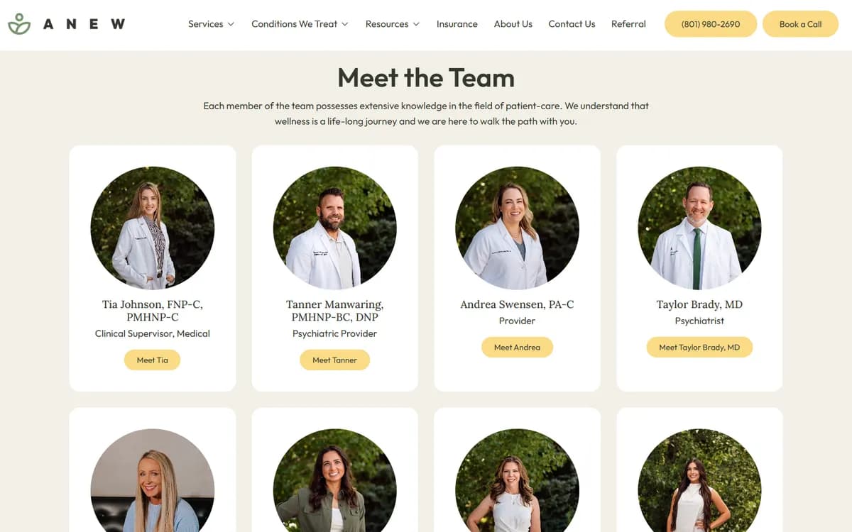 Anew Therapy: Meet the team
