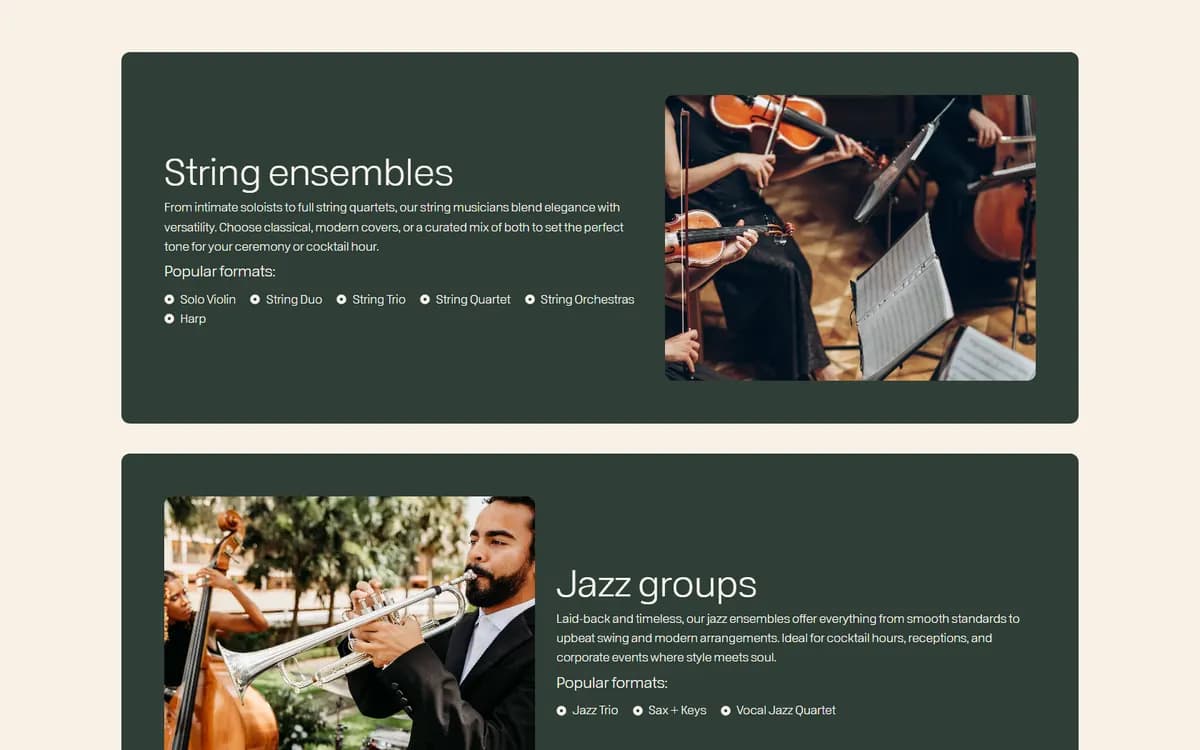 Artifex: An ensemble catalog