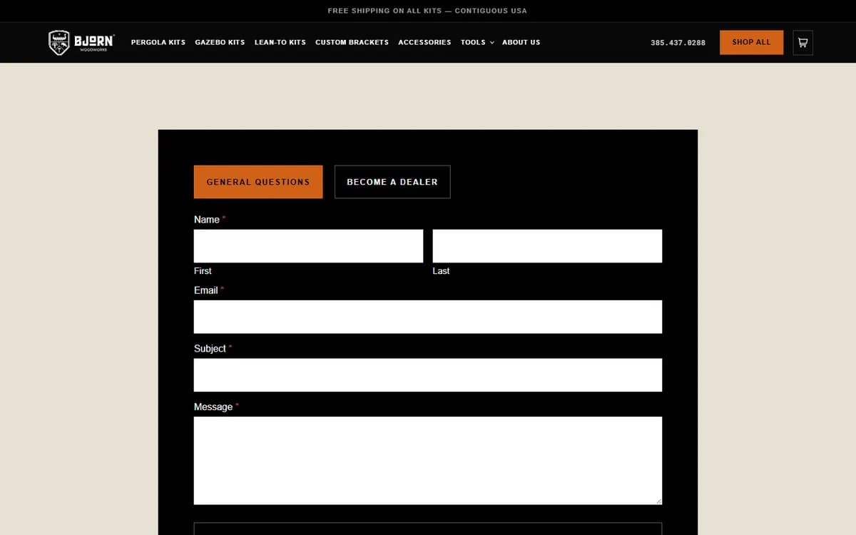Bjørn Woodworks: Separate paths for buyers and dealers