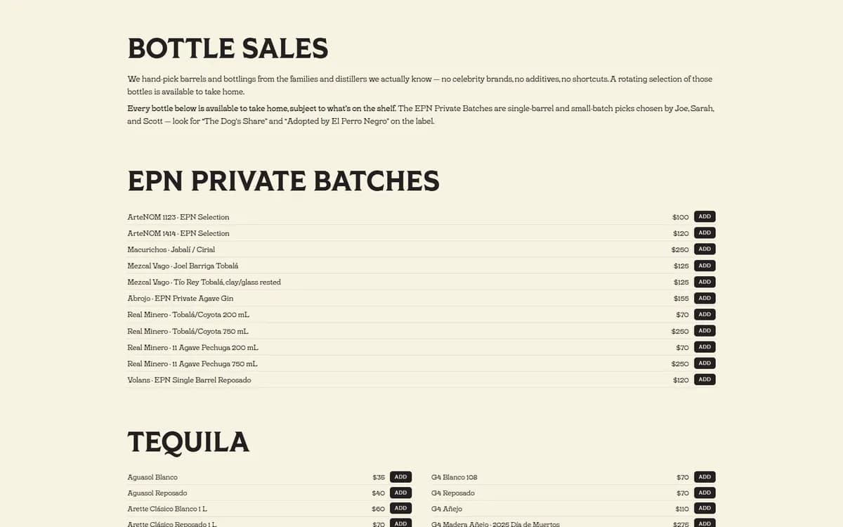El Perro Negro: Canned cocktails and bottles to go
