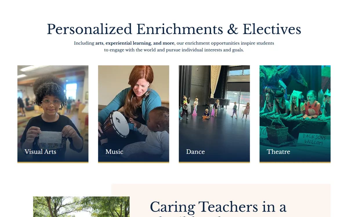 Elizabeth Academy: Enrichments in pictures