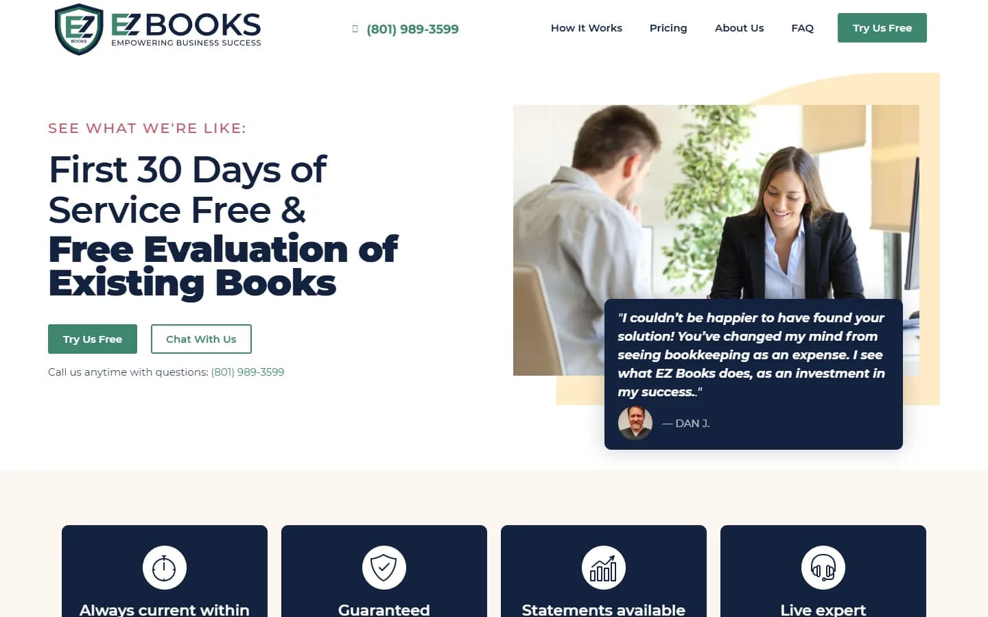 EZ Books homepage