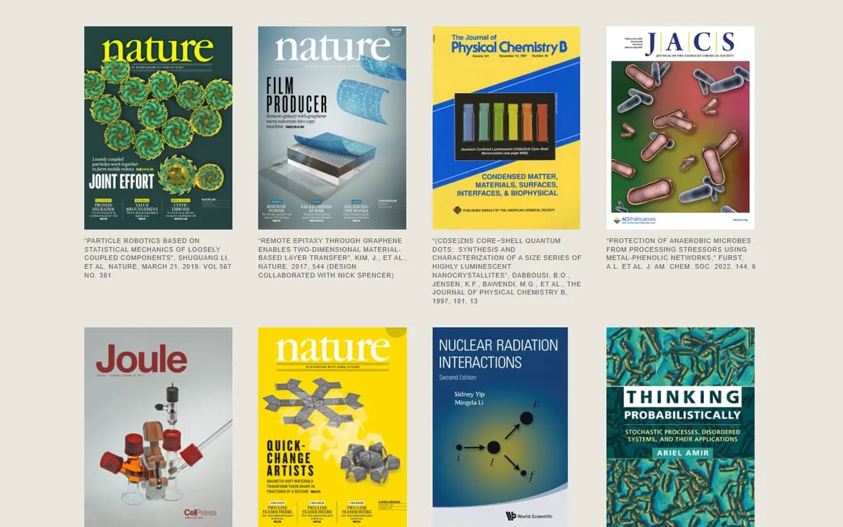 Felice Frankel: Journal and book covers