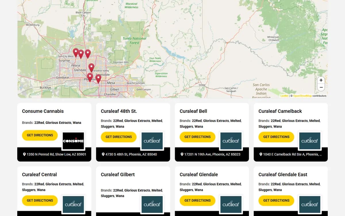 Flow Arizona: Brand-aware store finder
