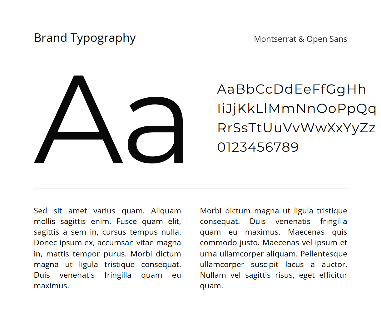 Gideon Taylor brand typography