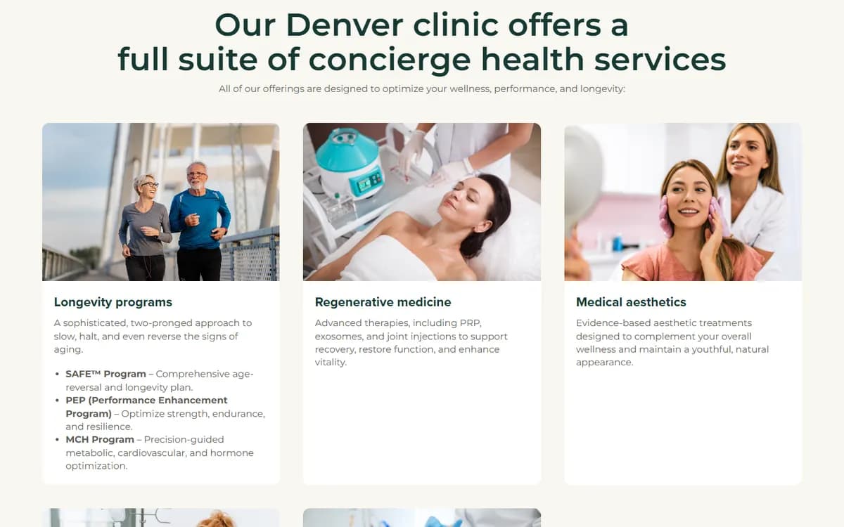 Grossman Wellness Center: Two clinic location pages
