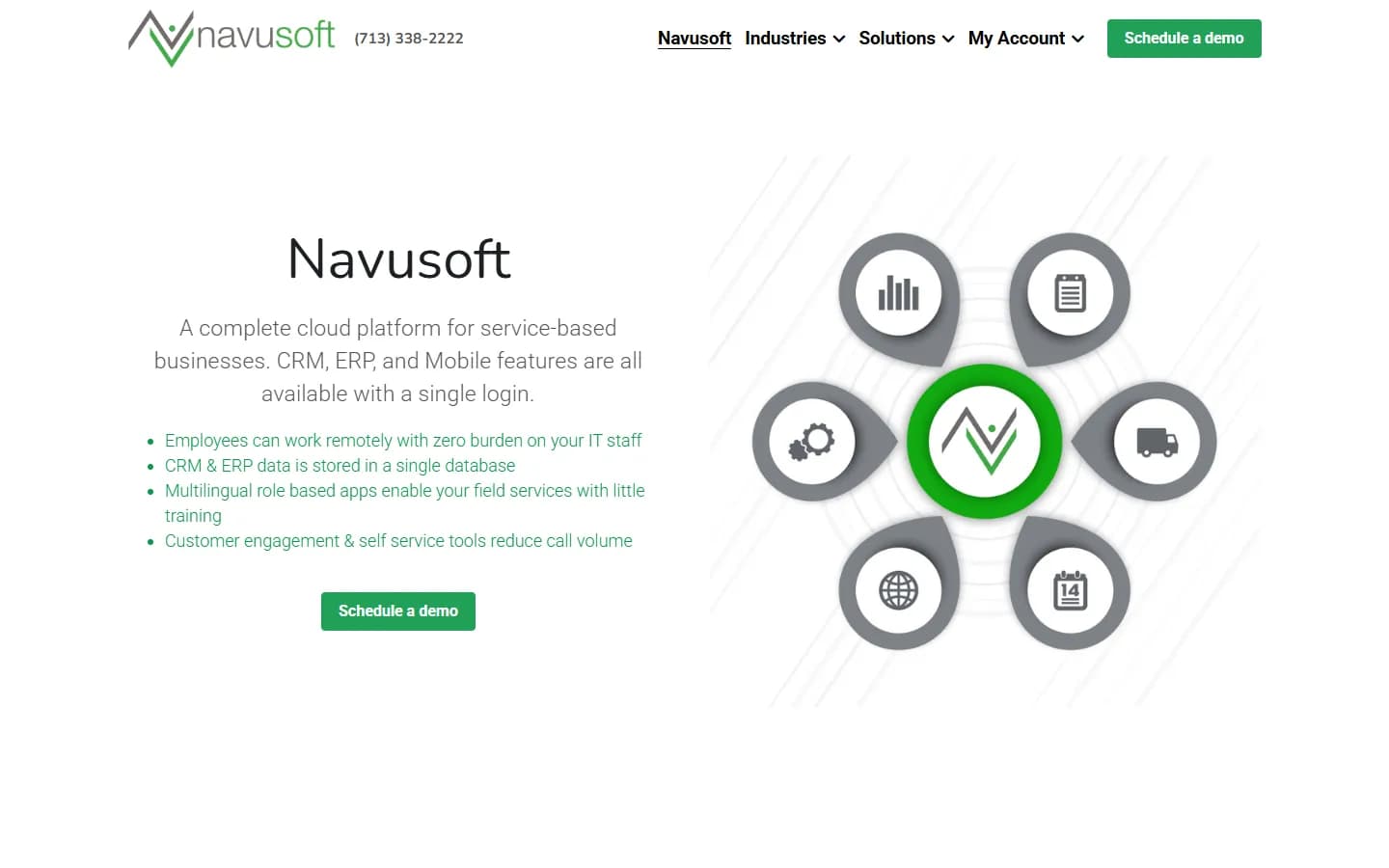 Navusoft website before the redesign