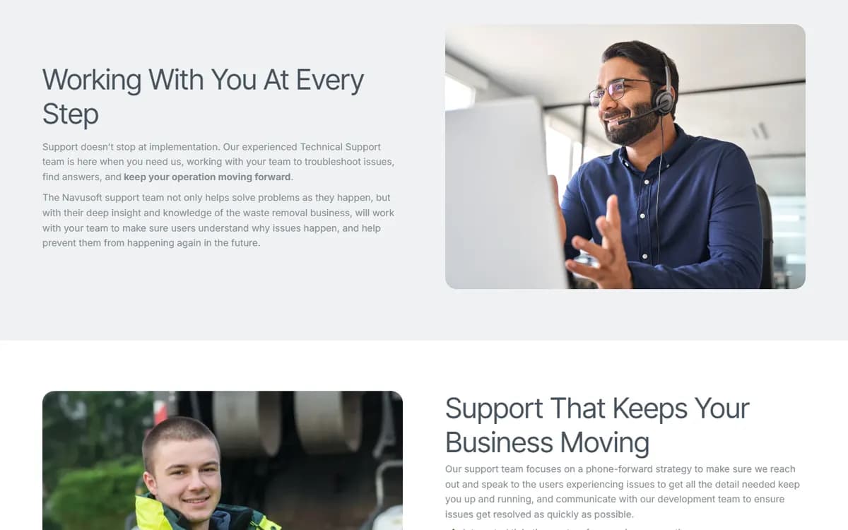 Navusoft: Training and technical support