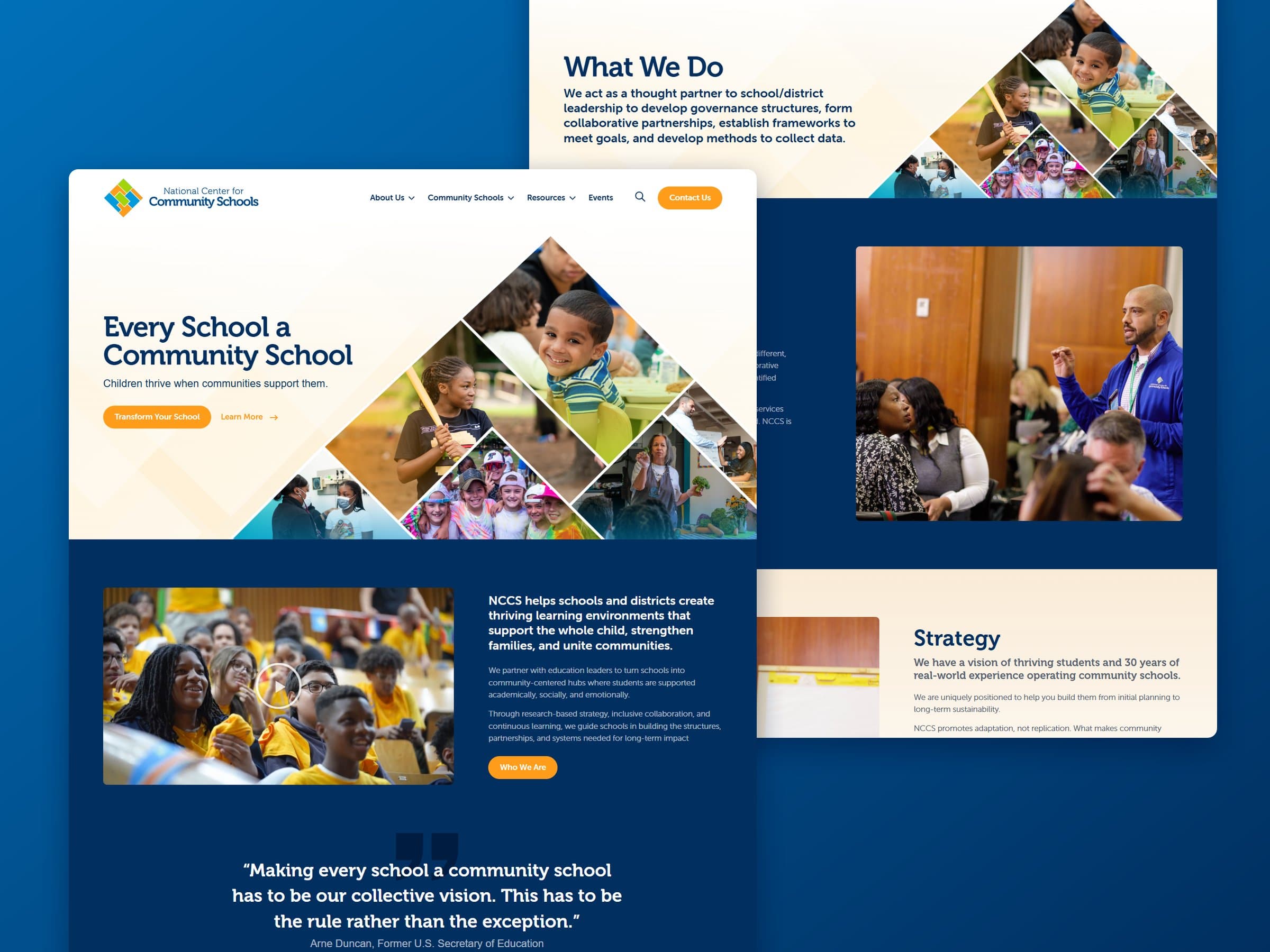 NCCS website screenshot