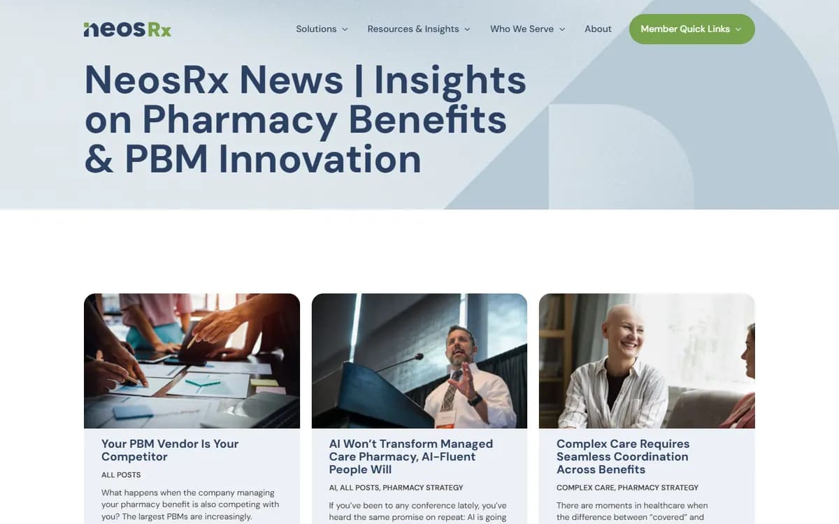 NeosRx: News and PBM insights