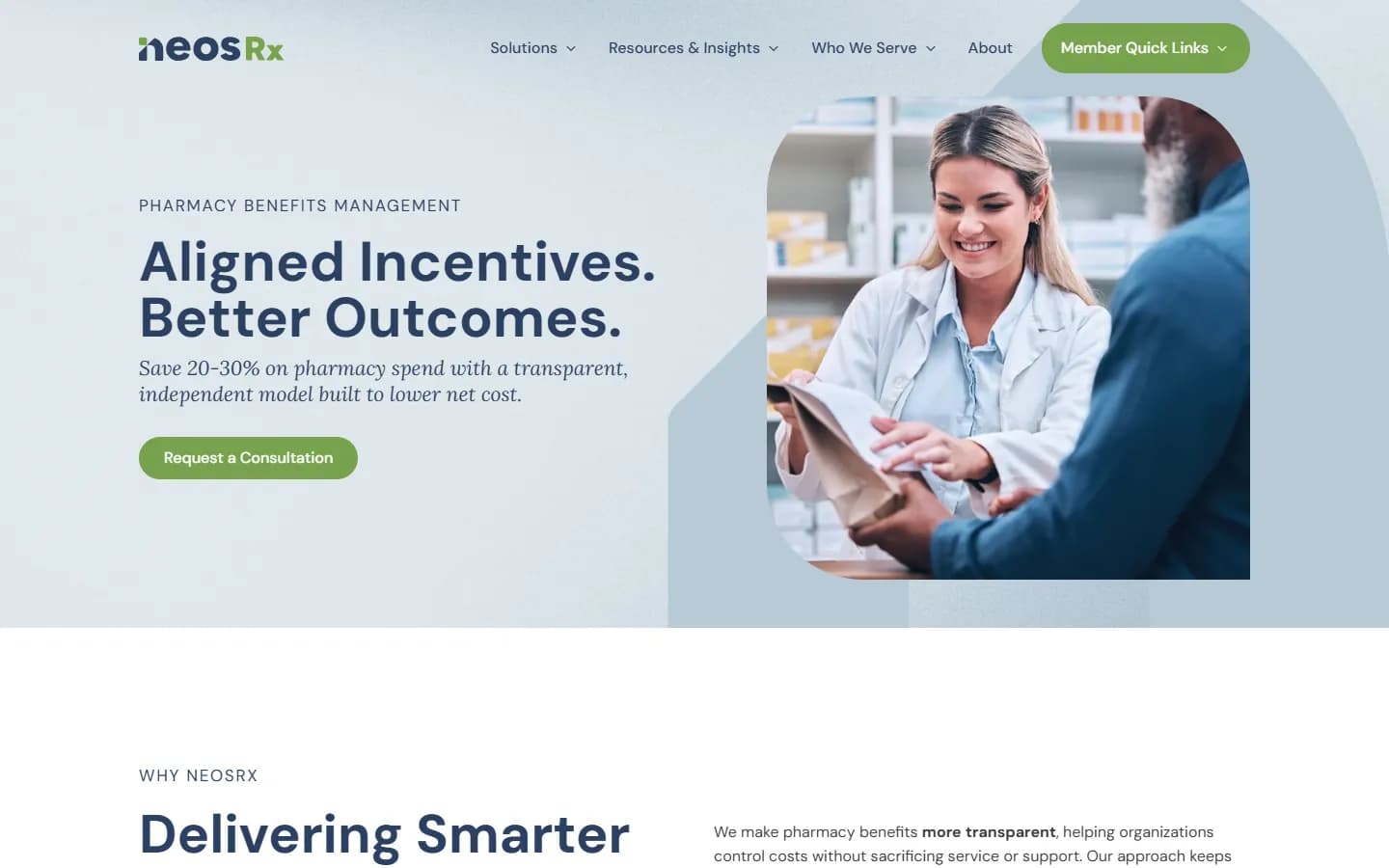 NeosRx homepage