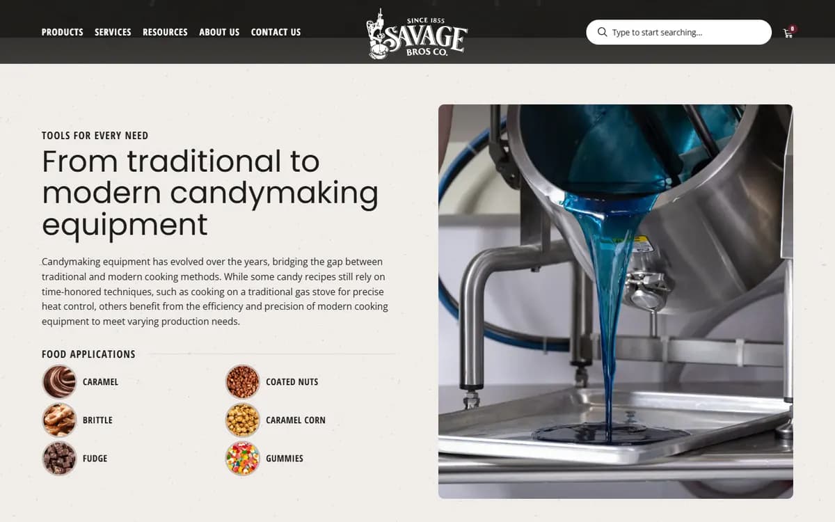 Savage Bros: Shop by industry