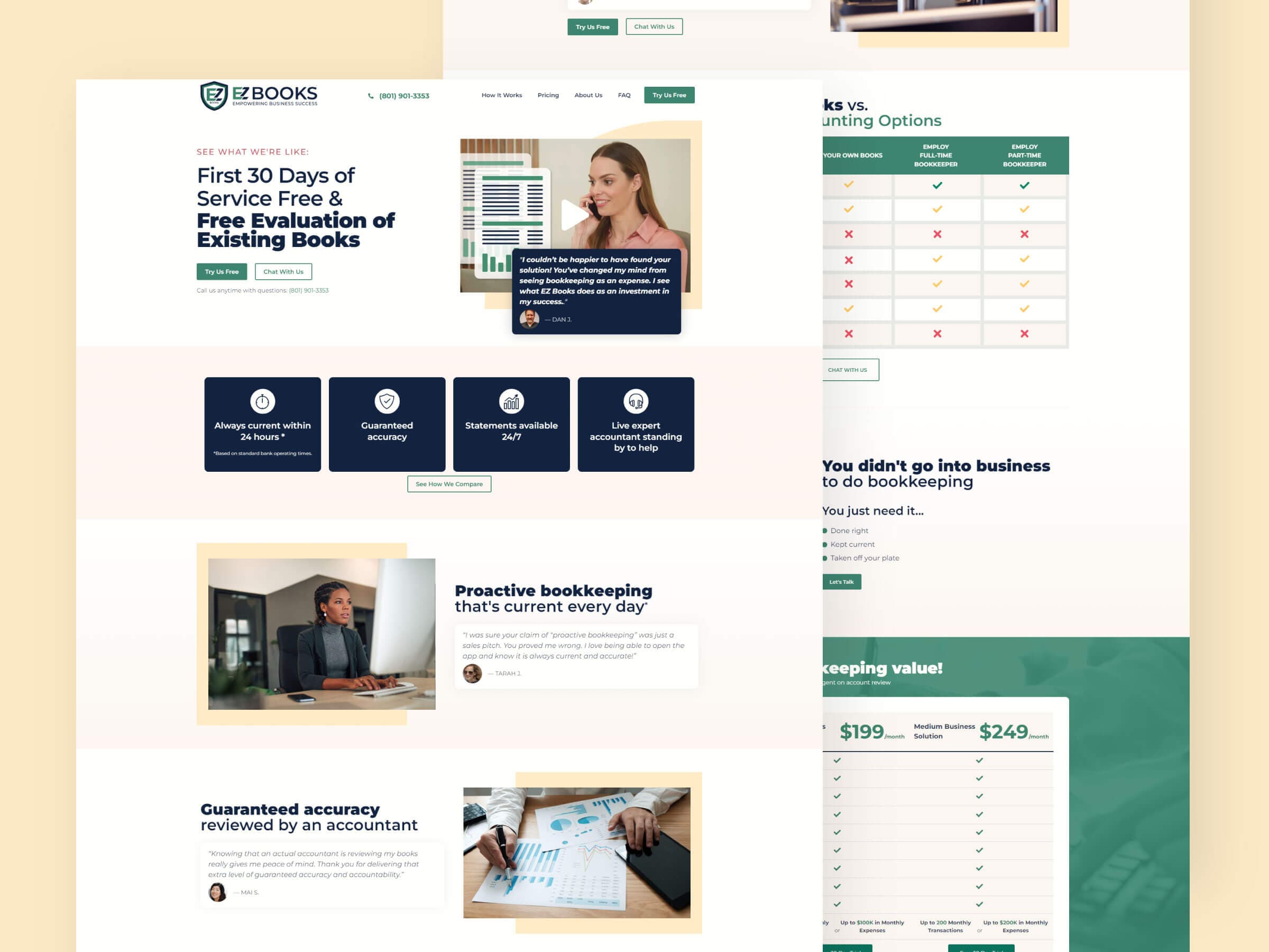 EZ Books website design by Fluid22