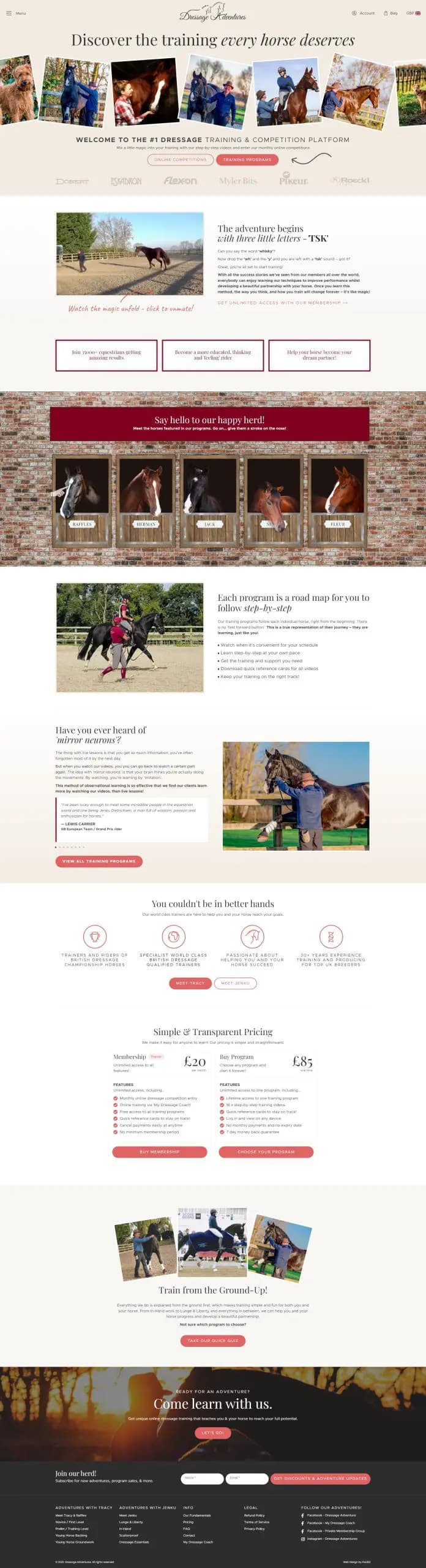 Dressage Adventures Screen Capture