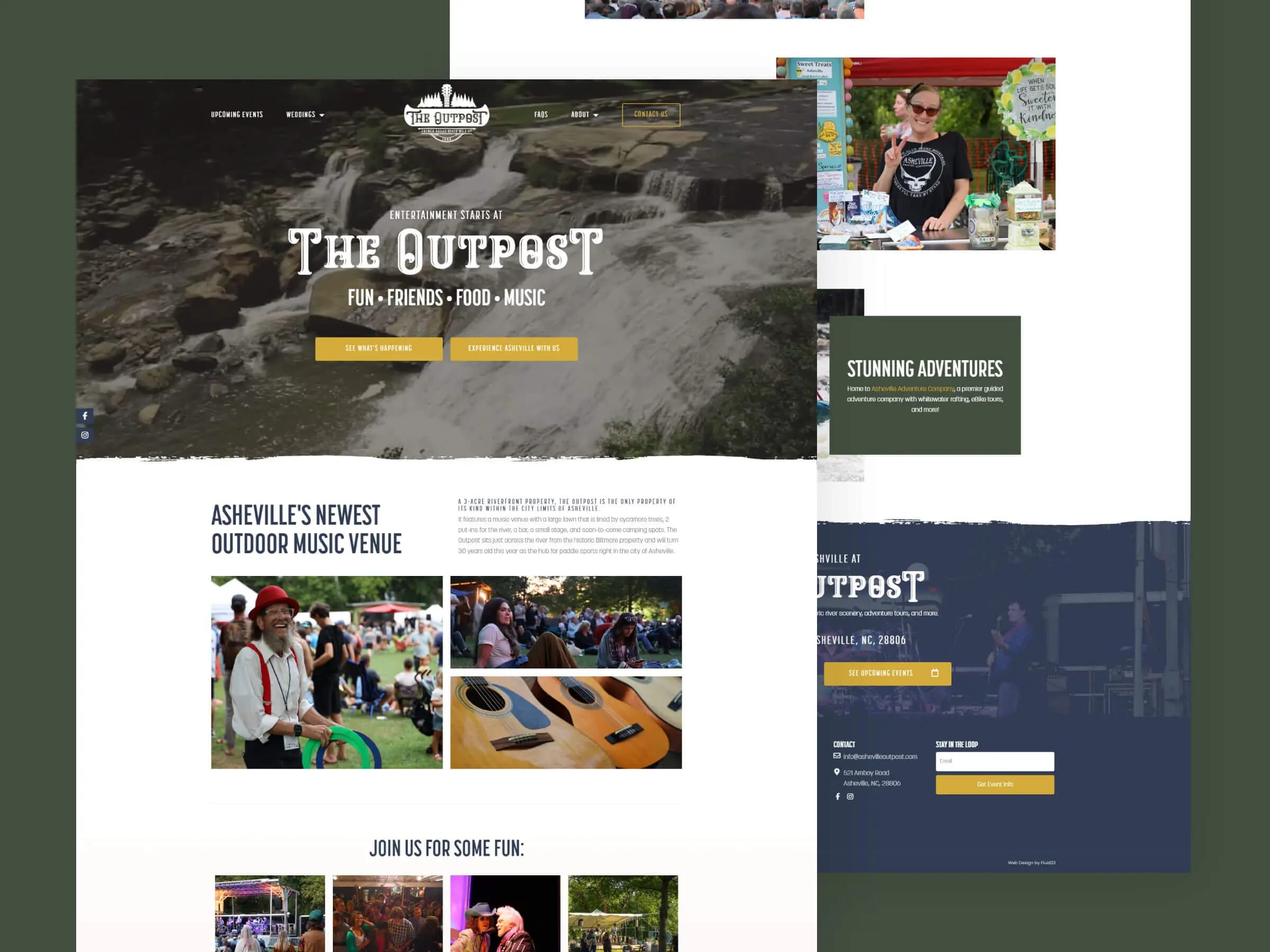 asheville outpost web page