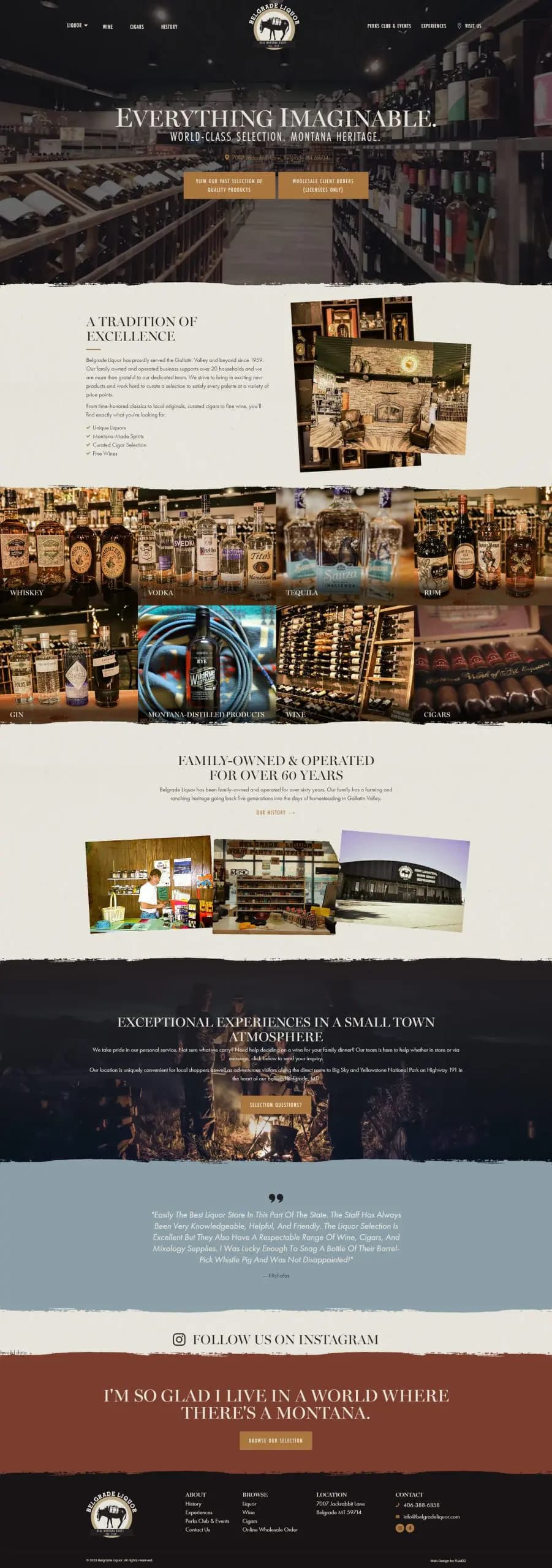 belgrade-liquor web page