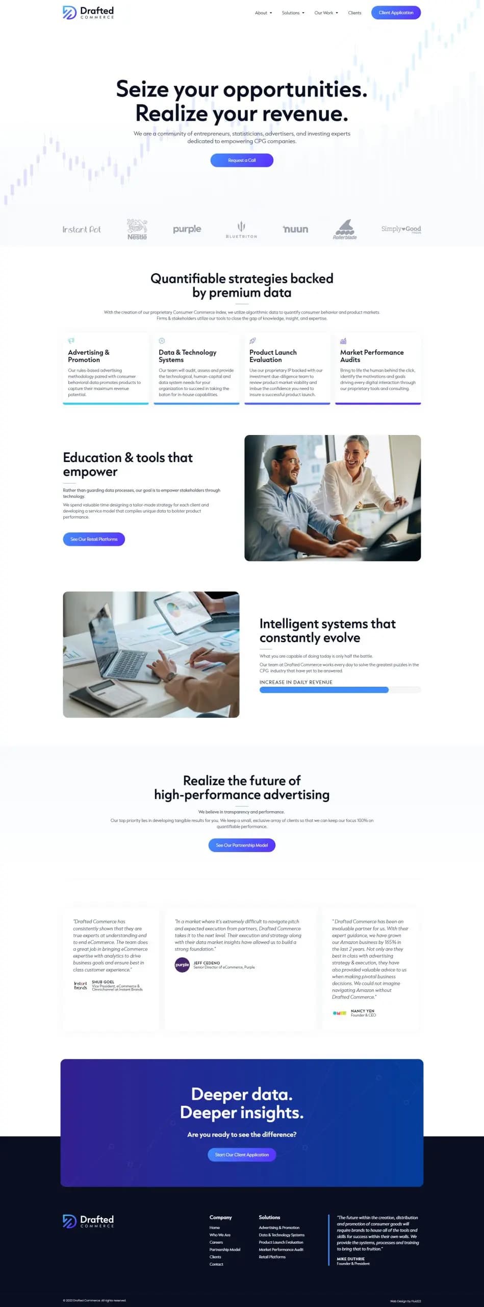 drafted commerce website