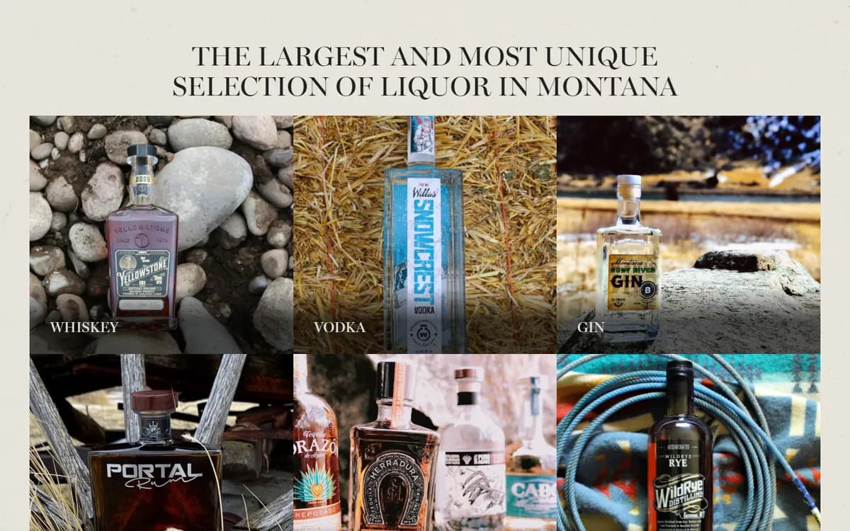 Belgrade Liquor: Department pages for every shelf