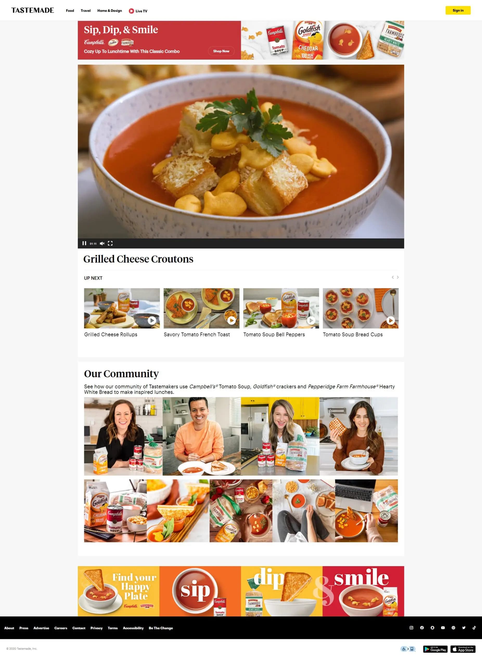 campbells-screencapture Campbells Website Screen Capture