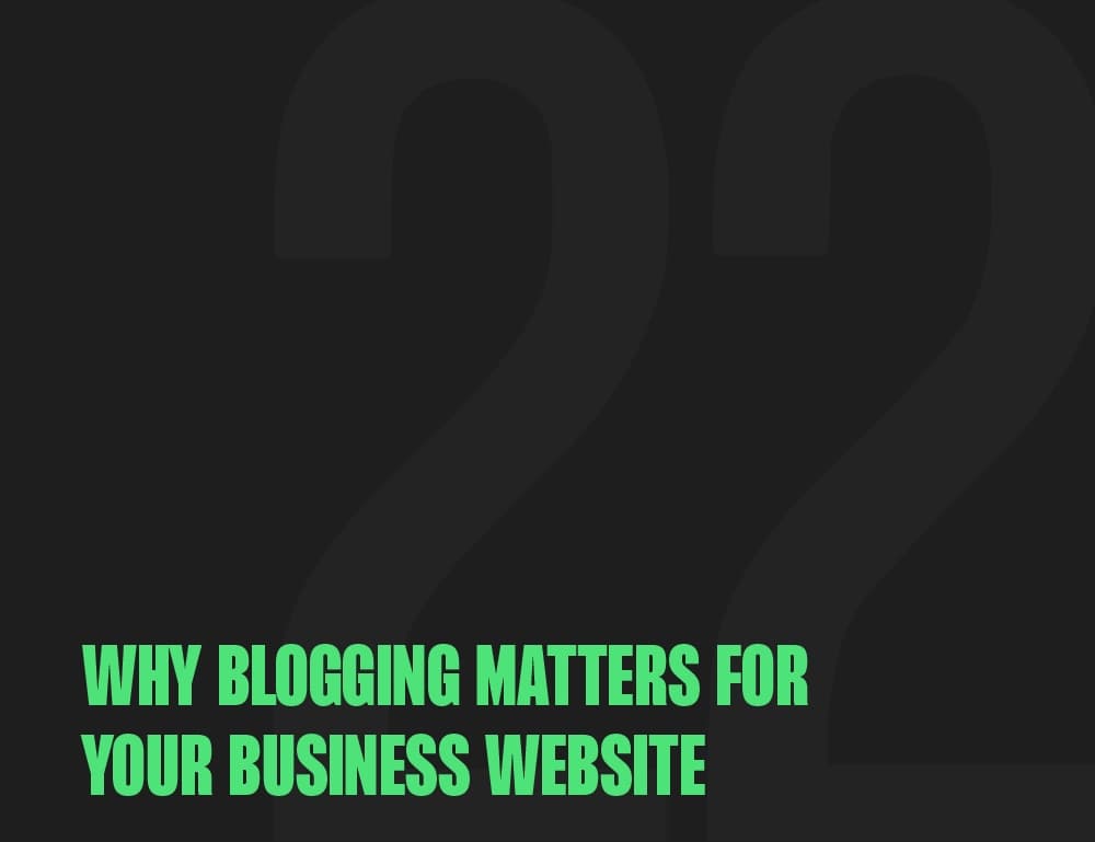 Website Blogging So, you've got a website, but why does blogging matter?