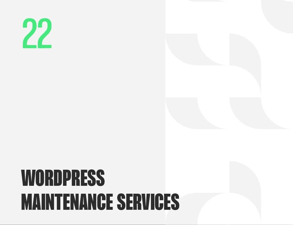 WordPress website Services WordPress Maintenance Services